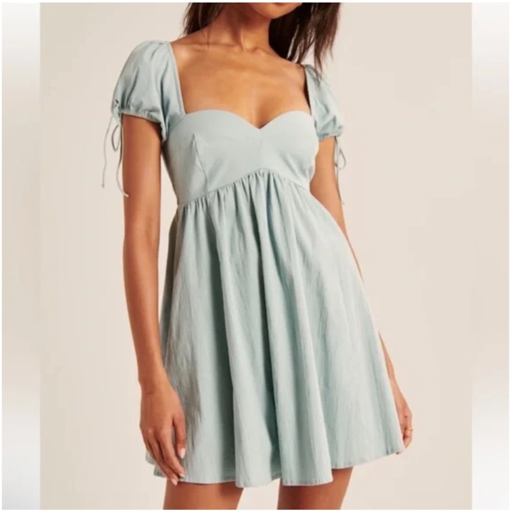 Abercrombie Light Blue Babydoll Dress!